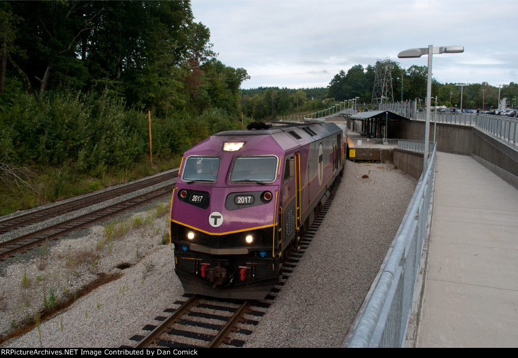 MBTA 2017 Arrives at Wachusett Station